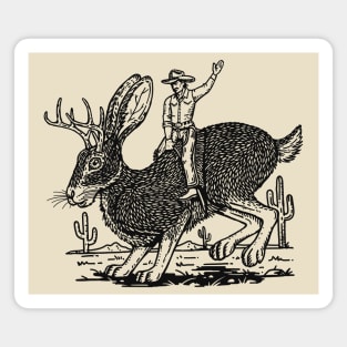 Jackalope Rodeo Magnet